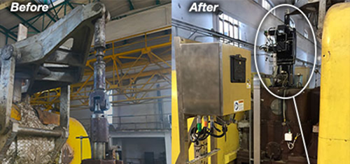 Before and After shot of the steam turbine governor control system